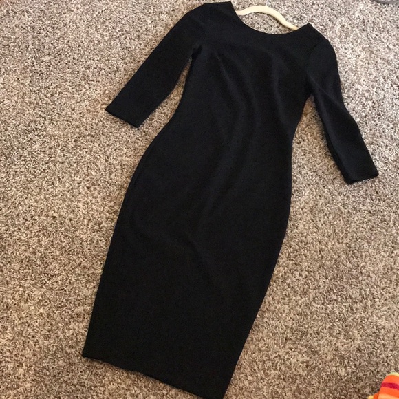Express Black ribbed sheath dress - Picture 3 of 7